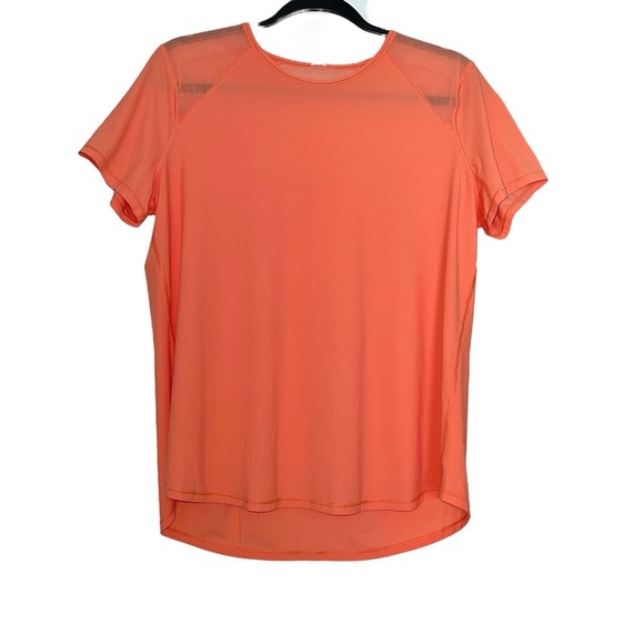 Lululemon Orange  Sculpt Short Sleeve Top Size 8 - Picture 2 of 9